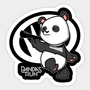 Panda's Run Sticker